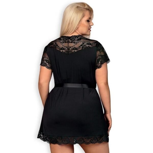 OBSESSIVE 810-PEI-1 Kimono con Encaje Negro - Imagen 4