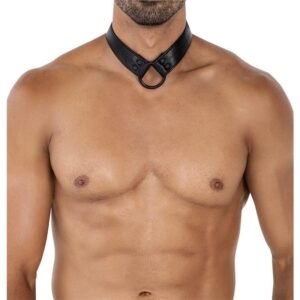 CUT4MEN BL4CK08 C-Ring Body Collar Blackleatherlike Talla Única
