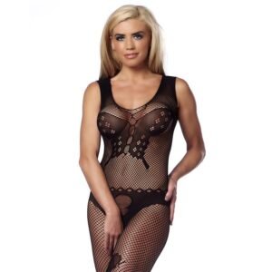 AMORABLE Bodystocking Abierto Mariposa Talla Unica