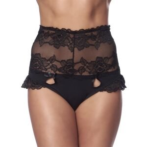 AMORABLE Braguitas Altas Encaje Negro