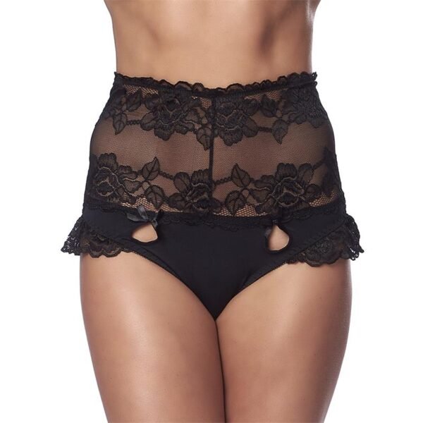AMORABLE Braguitas Altas Encaje Negro