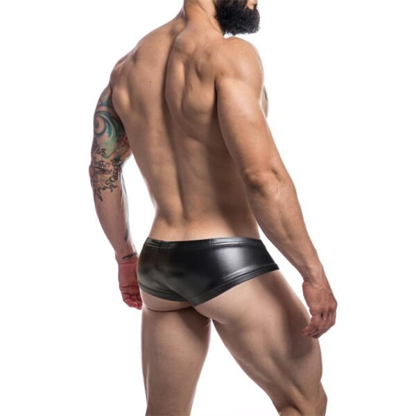 CUT4MEN C4M10 Boxers Tipo Shorts Leatherette Negro - Imagen 2