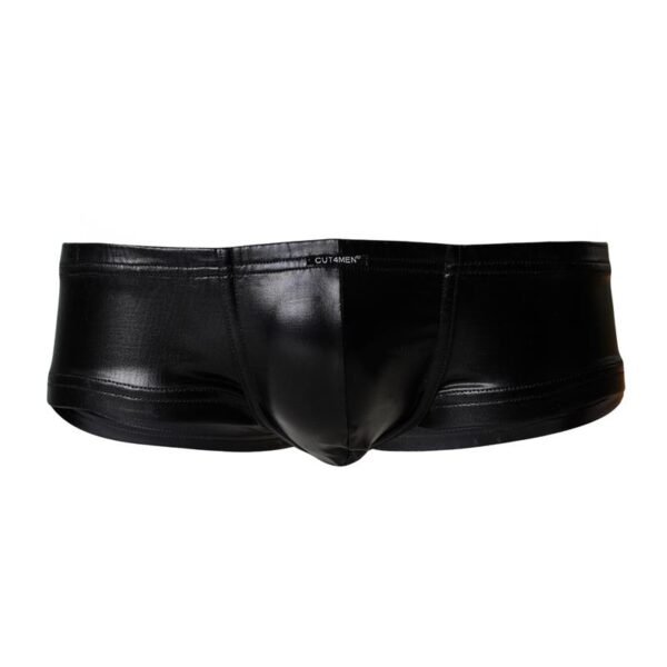 CUT4MEN C4M10 Boxers Tipo Shorts Leatherette Negro - Imagen 3