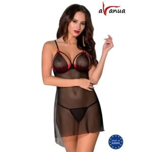 AVANUA CYRA Chemise Rojo/Negro
