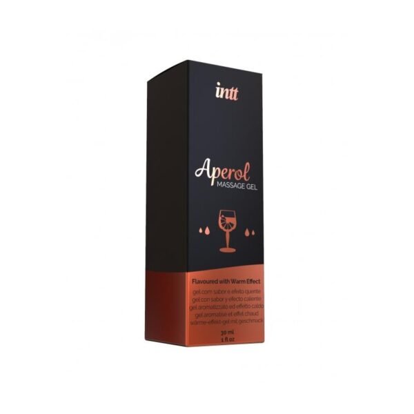 INTT Gel de Masaje Sabor Aperol Efecto Calor 30 ml - Imagen 2