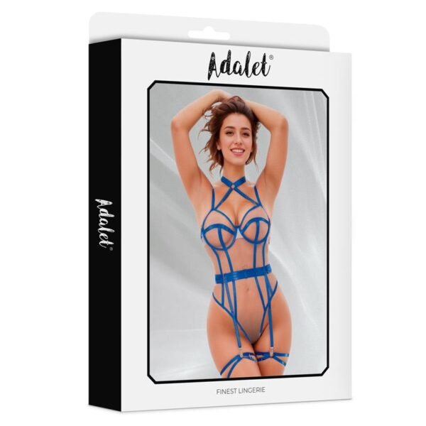 ADALET LINGERIE Killye Teddy de Malla con Tiras con Ligas Azul - Imagen 4