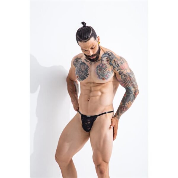 CUT4MEN L4CE02 Tanga con Encaje - Imagen 6