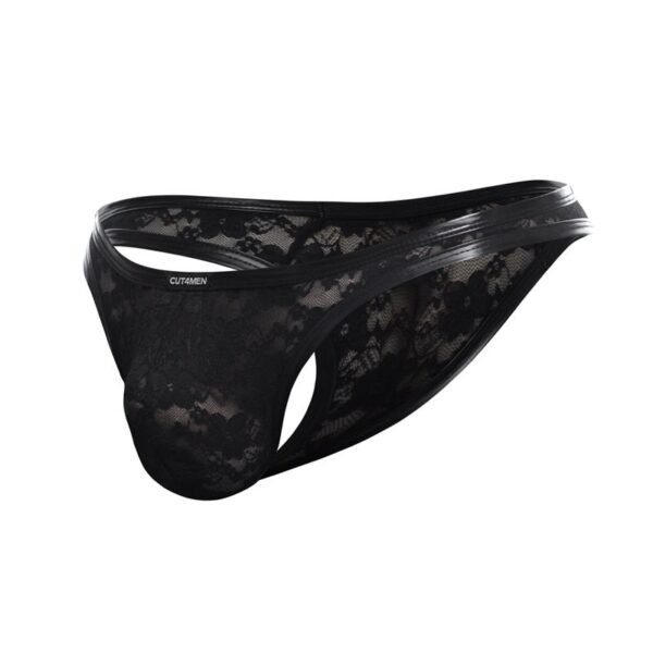 CUT4MEN L4CE03 Tanga con Encaje - Imagen 3