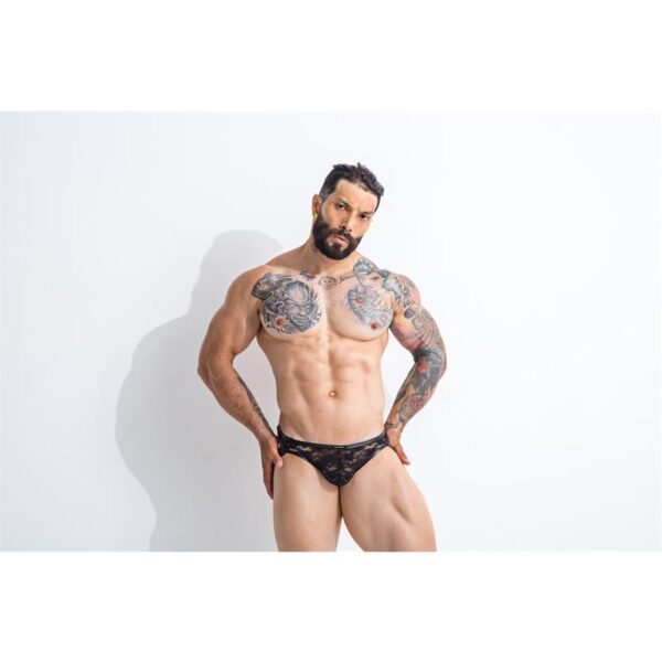 CUT4MEN L4CE04 Slip Estilo Suspensorio con Encaje - Imagen 4