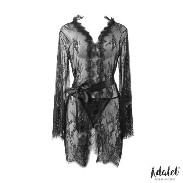 ADALET LINGERIE Lucy Peignoir Semi Transparente y Tanga - Imagen 3