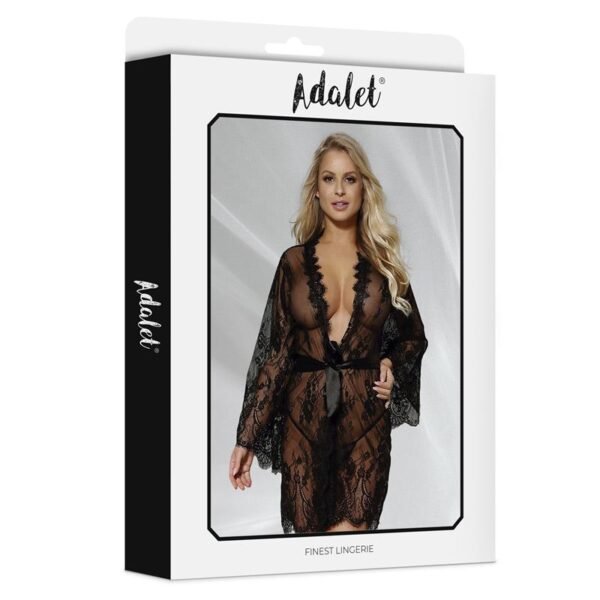 ADALET LINGERIE Lucy Peignoir Semi Transparente y Tanga - Imagen 4
