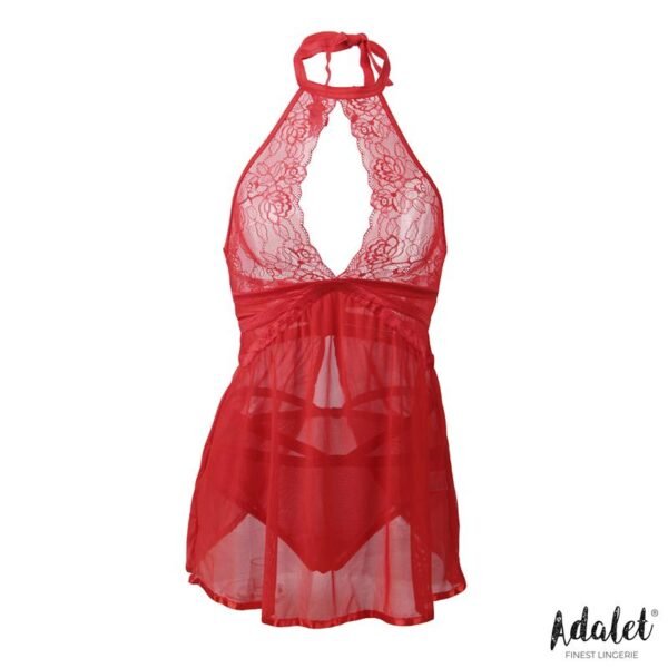 ADALET LINGERIE Nova Babydoll y Tanga Rojo - Imagen 3