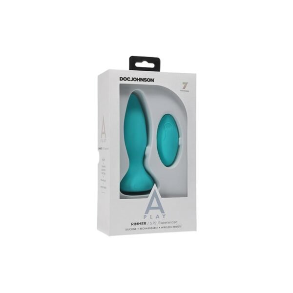 A-PLAY Plug Anal con Vibración y Rotación Rimmer Experienced Turquesa - Imagen 2