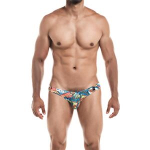 CUT4MEN Slip Bikini de Corte Bajo Provocative Cartoon