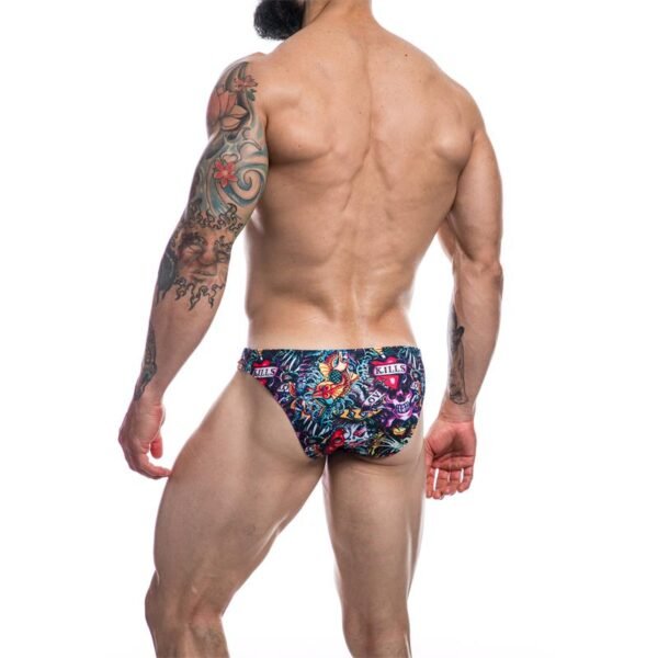 CUT4MEN Slip Bikini de Corte Bajo Provocative Tattoo - Imagen 2