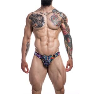 CUT4MEN Slip Bikini de Corte Bajo Provocative Tattoo