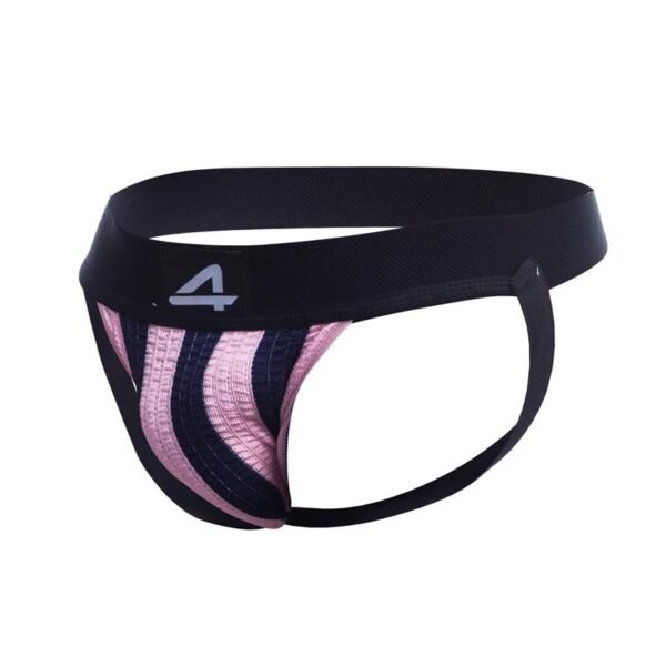 CUT4MEN Stripe-Pink Suspensorio Rosa y Negro - Imagen 3