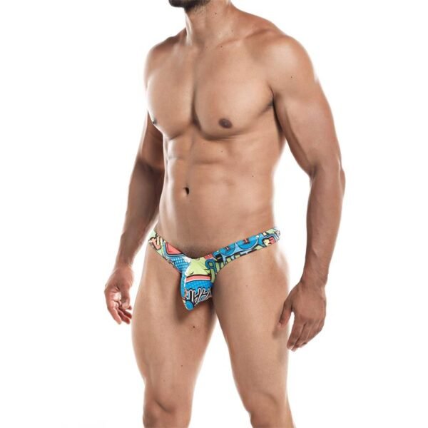 CUT4MEN Tanga con Push Up Provocative Cartoon