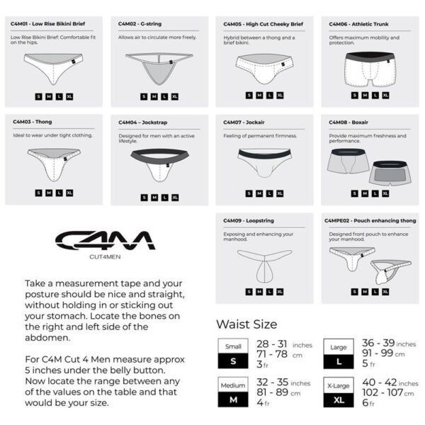CUT4MEN Tanga G-string Plateado Skai Talla XL - Imagen 3