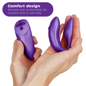 WE-VIBE - CHORUS VIBRADOR PAREJAS CON CONTROL SQUEEZE LILA - El vibrador de parejas más intuitivo We-Vibe® de todos completamente, controles táctiles y vibraciones manos libres que llevan el sexo a un nivel completamente nuevo.