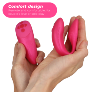 WE-VIBE - CHORUS VIBRADOR PAREJAS CON CONTROL SQUEEZE ROSA - El vibrador de parejas más intuitivo We-Vibe® de todos completamente, controles táctiles y vibraciones manos libres que llevan el sexo a un nivel completamente nuevo.