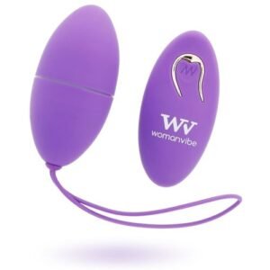 WOMANVIBE - ALSAN HUEVO CONTROL REMOTO NEGRO SILICONA PURPLE - Womanvibe Alsan huevo vibrador control remoto, perfectamente diseñado, contiene un poderoso motor de nueva generación que vibra hasta 12000 rpm.